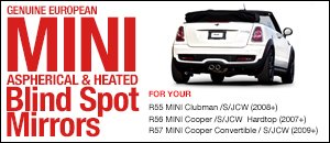 R55/R56/R57 MINI Aspherical & Heated Blind Spot Mirrors