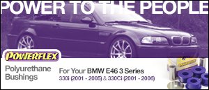 Powerflex Polyurethane Bushings - BMW E46 330i/330Ci
