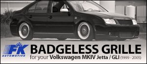 Sleek Euro style Badgeless Grille for your MKIV