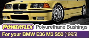 Powerflex Polyurethane Bushings - BMW E36 M3 S50