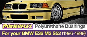Powerflex Polyurethane Bushings - BMW E36 M3 S52