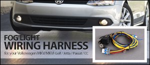 ECS MKV/MKVI Fog Light Wiring Harness - for 9006 Bulbs