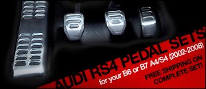 Audi B6/B7 A4/S4 Metal RS4 Pedal Sets