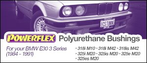 Powerflex Polyurethane Bushings - BMW E30 318i-325es