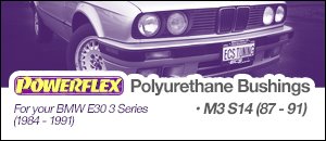 Powerflex Polyurethane Bushings - BMW E30 M3 S14