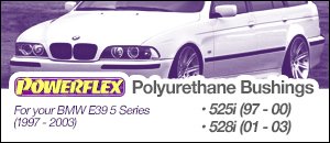 Powerflex Polyurethane Bushings - BMW E39 525i-528i