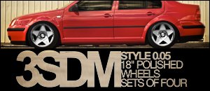 Volkswagen MKIV 3SDM 18" Style 0.05 Wheel Sets - 5x112