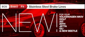 ECS Exact-Fit Brake Lines for VW MKIV Golf/Jetta