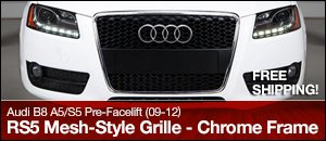 Audi B8 A5/S5 pre-facelift RS5 Mesh/Chrome Style Grille