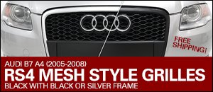 Audi B7 A4 ECS RS4 Mesh Style Grilles