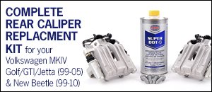 MKIV/New Beetle Complete Rear Caliper Replacement Kit