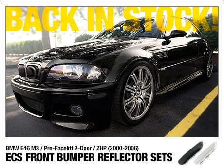 🚨 Par De Marcadores Laterales Reflectantes ámbar Para BMW E46 Cupé Y M3 (2000-2006) – Cromados
