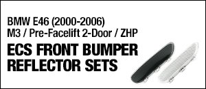 BMW E46 ECS Front Bumper Reflectors