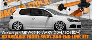 Adjustable Front Sway Bar End Links - MKV/MKVI/EOS