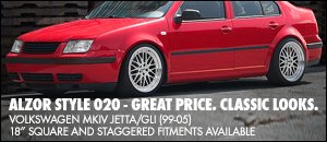 Introducing Alzor Style 020 Wheel Sets for 5x100 VWs