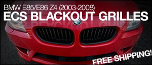 BMW E85/E86 Z4 Blackout Grilles