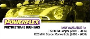 Powerflex Polyurethane Bushings - R50/R52 Cooper Base
