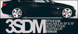 BMW 3 Series 3SDM Style 0.05 Wheel Sets