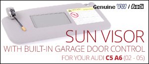 Sun Visor with Garage Door Controls for your AUDI C5 A6