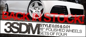 Volkswagen MKV/MKVI 3SDM Style 0.05 & 0.01 Wheel Sets