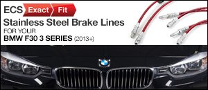 ECS Exact-Fit Stainless Steel Brake Lines for BMW F30