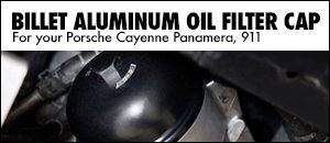 Black Billet Aluminum Oil Filter Cap for Porsche