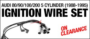 Audi 80/90/100/200 5 Cylinder Ignition Wire Set