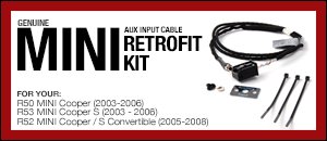 Aux Input Cable Retrofit Kit for MINI R50/R52/R53