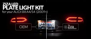 AUDI B8 A4/S4 Ziza LED License Plate Bulbs