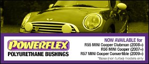 Powerflex Polyurethane Bushings - MINI R55/R56/R57