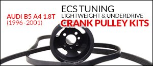 AUDI B5 A4 1.8T Lightweight Crank Pulley Kits