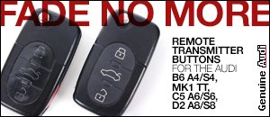AUDI Key Fob Remote Transmitter Buttons