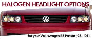 Halogen Headlight Options for Volkswagen B5 Passat