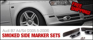 Audi B7 A4/S4 ECS Smoked Side Marker Sets