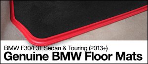 Genuine BMW Floor Mat Sets - F30/F31 Sedan & Touring