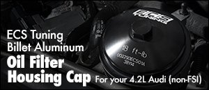 ECS Billet Aluminum Oil Filter Housing Cap - Audi 4.2L