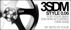 3SDM Style 0.06 Wheel Sets - BMW E46 Non-M