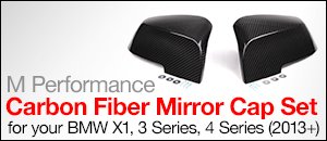 BMW M Performance Carbon Fiber Mirror Cap Set