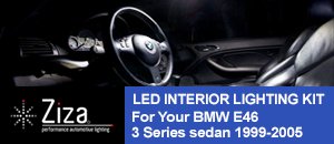 Ziza LED Interior Lighting Kit for BMW E46 sedan
