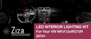 Ziza LED Interior Lighting Kits for VW MKVI Golf/GTI/R