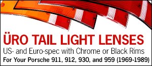 Porsche 911, 912, 930, 959 (69-89) Tail Light Lenses