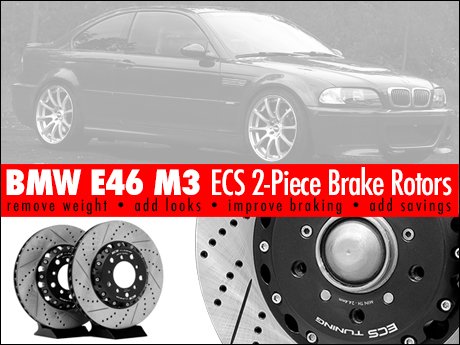 BMW E46 M3 S54 3.2L - ECS News - BMW E46 M3 ECS 2-Piece Brake Rotors