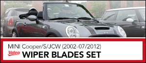Valeo Wiper Blades - 2002 - 07/2012 MINIs