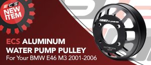 Aluminum Water Pump Pulley for BMW E46 M3 2001-2006