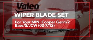 Valeo Window Wiper Blades For MINI Gen1/2 Base/S/JCW