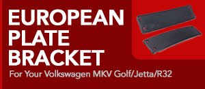 European Plate Bracket for MKV VW Golf/Jetta/R32