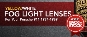 URO Fog Light Lenses for Porsche 911 84-89