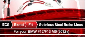ECS ExactFit Stainless Steel Brake Lines-BMW F12/13 M6