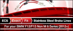 ECS ExactFit Stainless Steel Brake Lines-BMW F12/13 NM