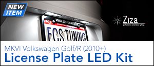 Ziza LED Plate Light Kit for MKVI Golf/R